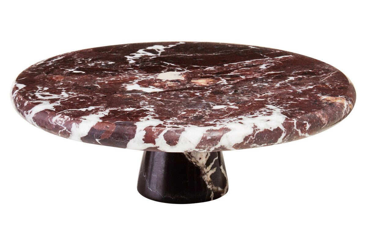 Eclipse Red Marble Cake Stand