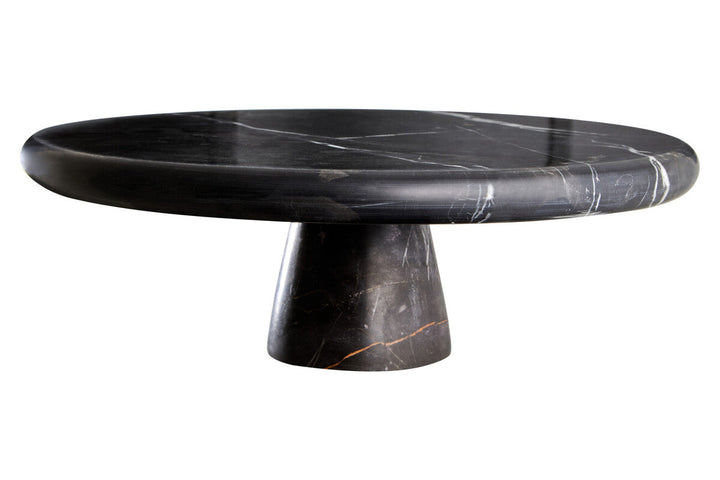The Jet Noir and D'or Marble Cake Stand