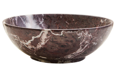 Aurelia Red and White Marble Bowl