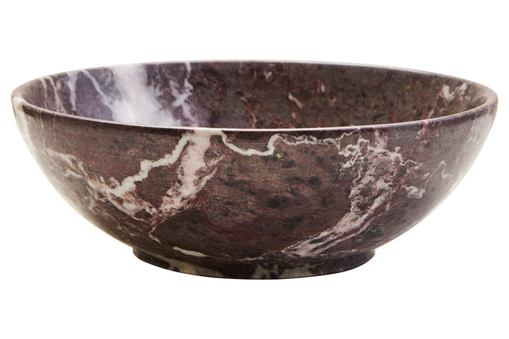 Aurelia Red and White Marble Bowl