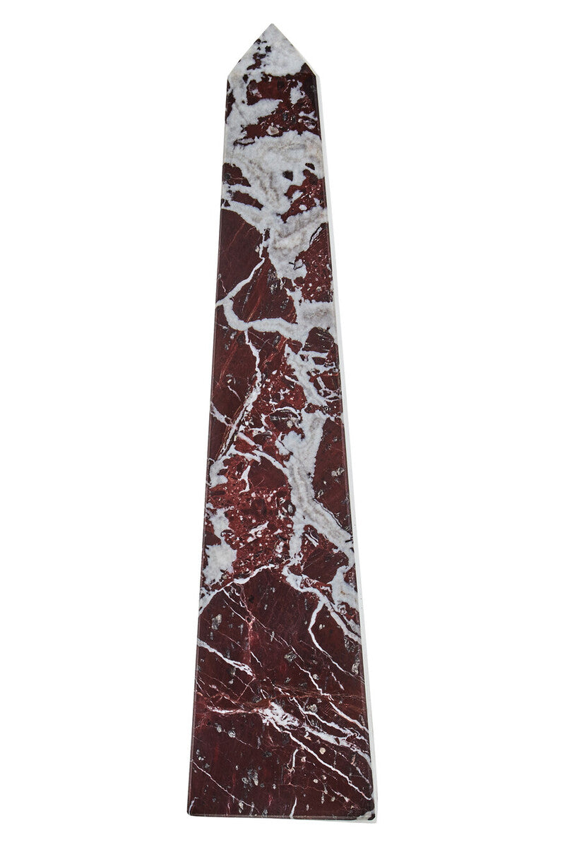Eclipse Large  Red Marble Obelisk