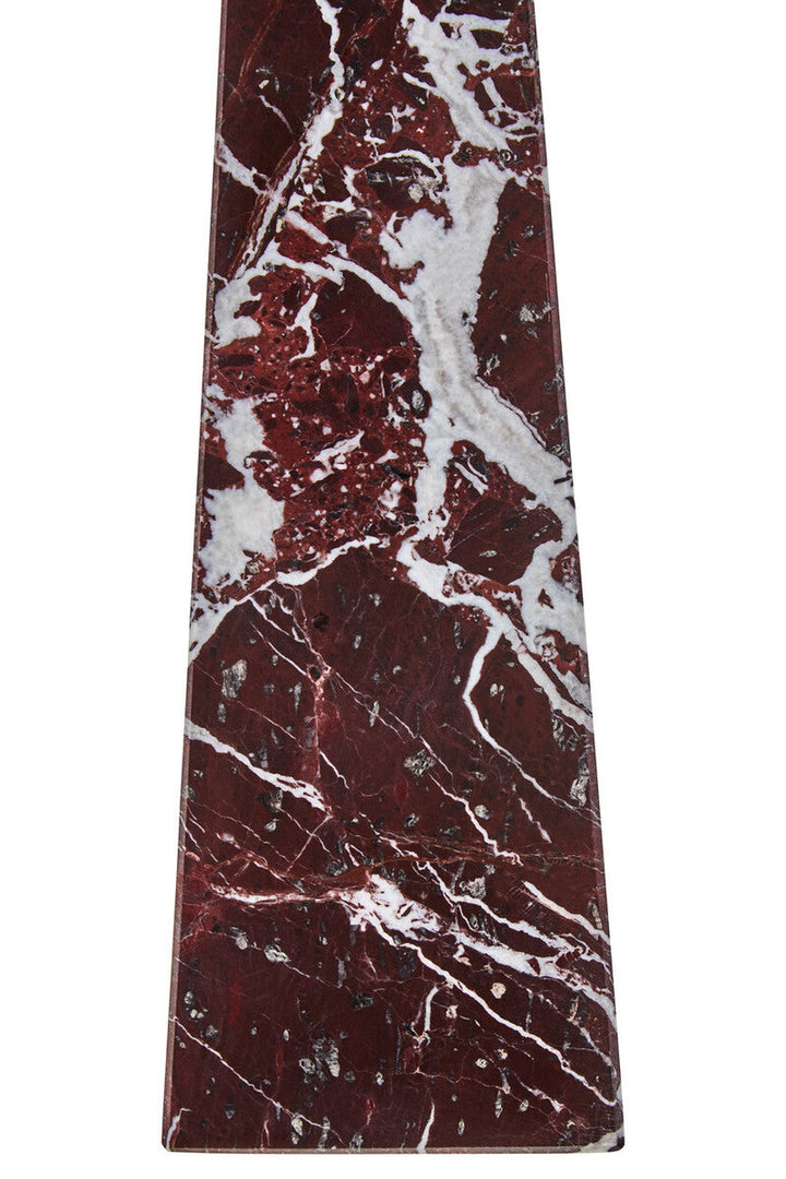 Eclipse Large  Red Marble Obelisk