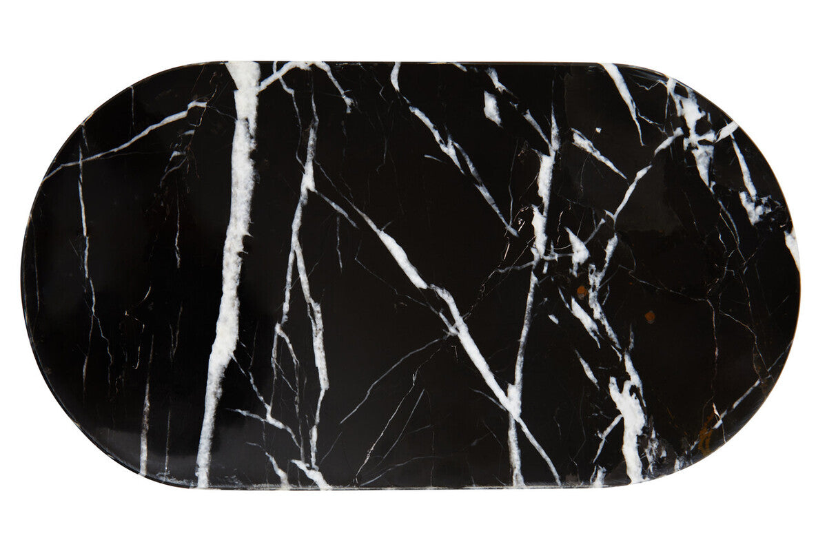 Eclipse Oval Black Marble Chopping and Serving Board