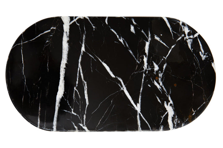 Eclipse Oval Black Marble Chopping and Serving Board