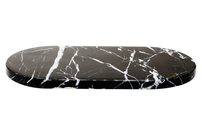 Eclipse Oval Black Marble Chopping and Serving Board