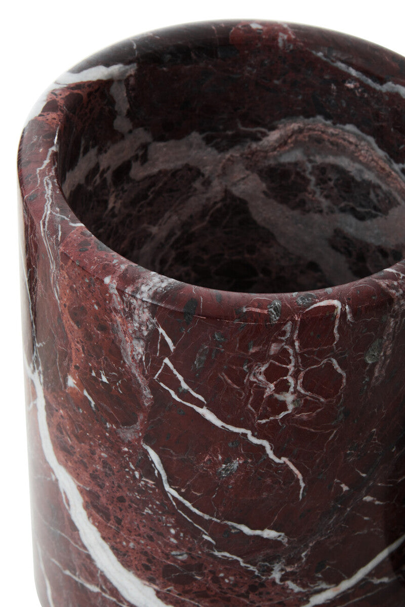 Eclipse Red Marble Ice Bucket