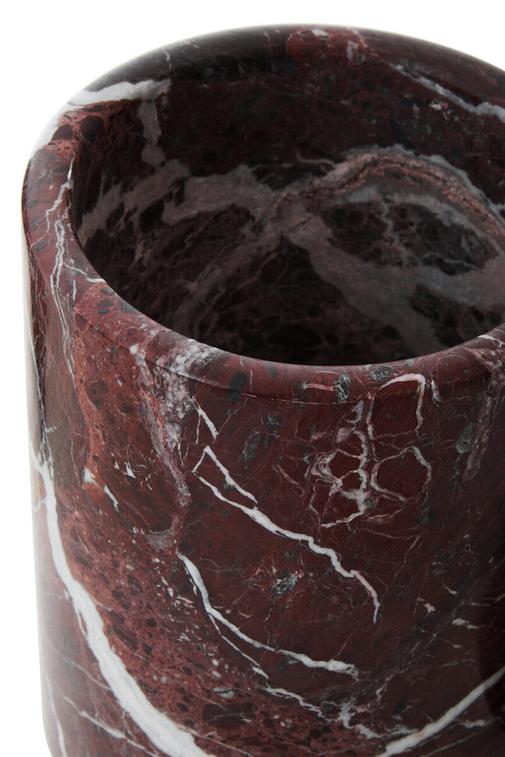 Eclipse Red Marble Ice Bucket