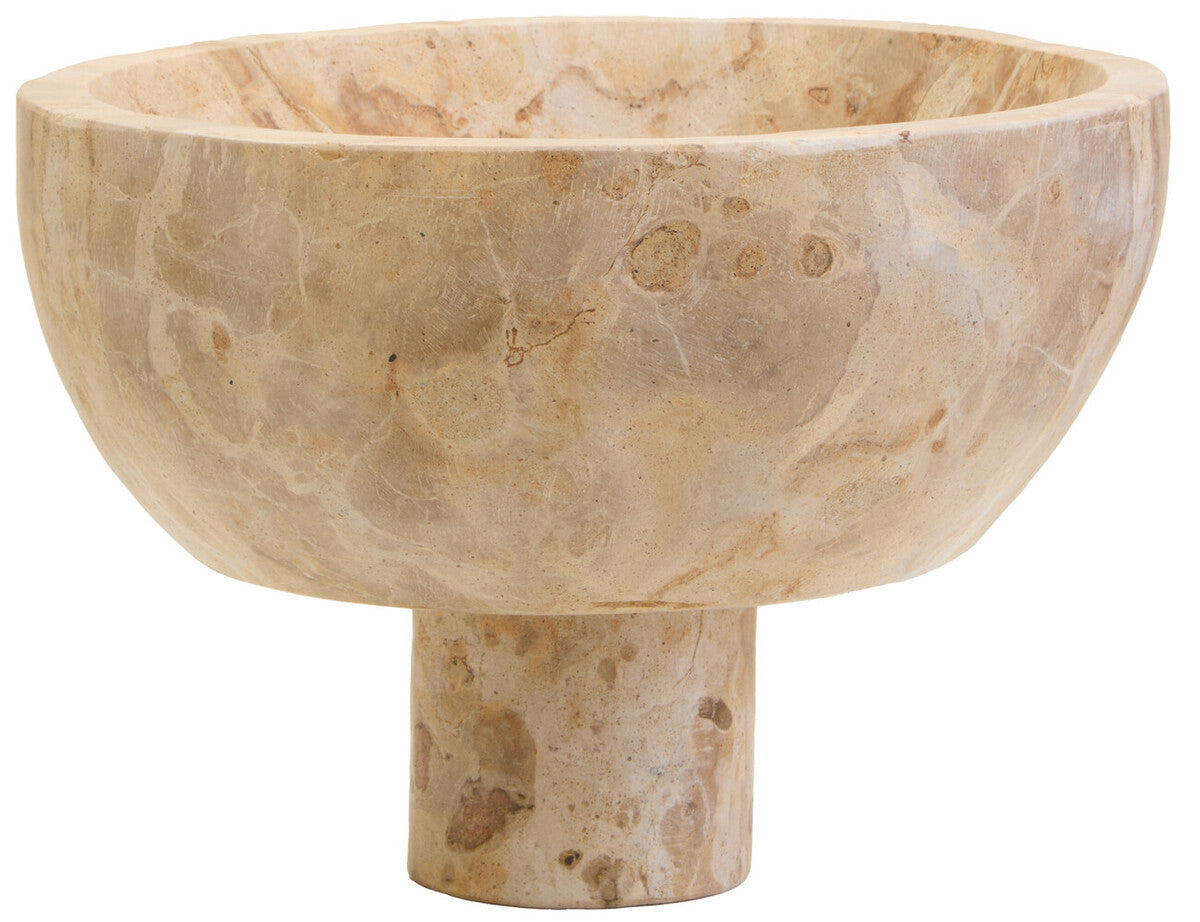 Obra Chocolate Marble Pedestal Bowl