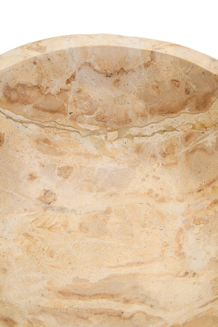 Obra Chocolate Marble Pedestal Bowl